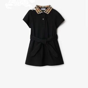 Burberry Black Garment with Plaid Detail